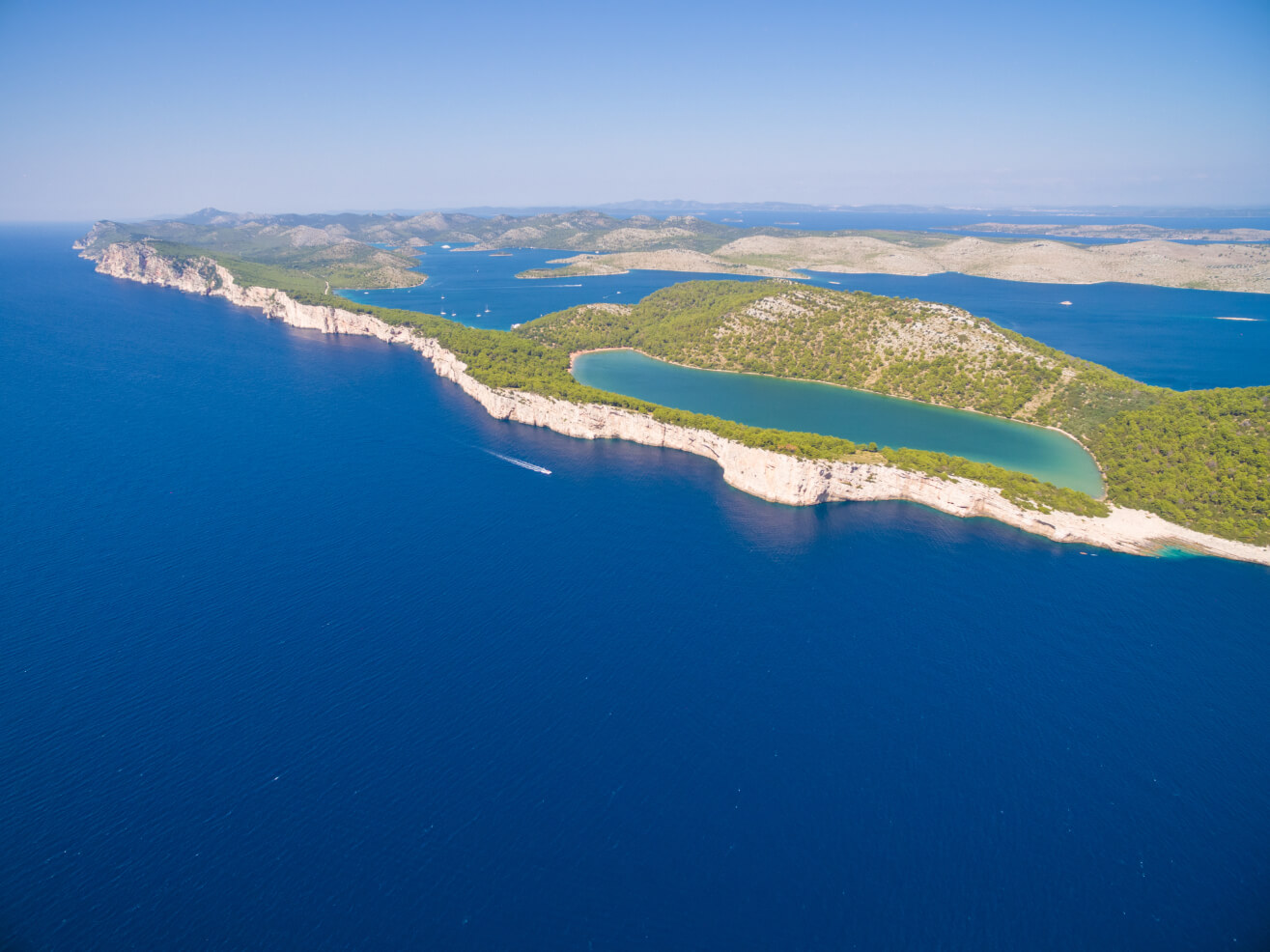 Aerial-view-of-Lake-Slano Kornati