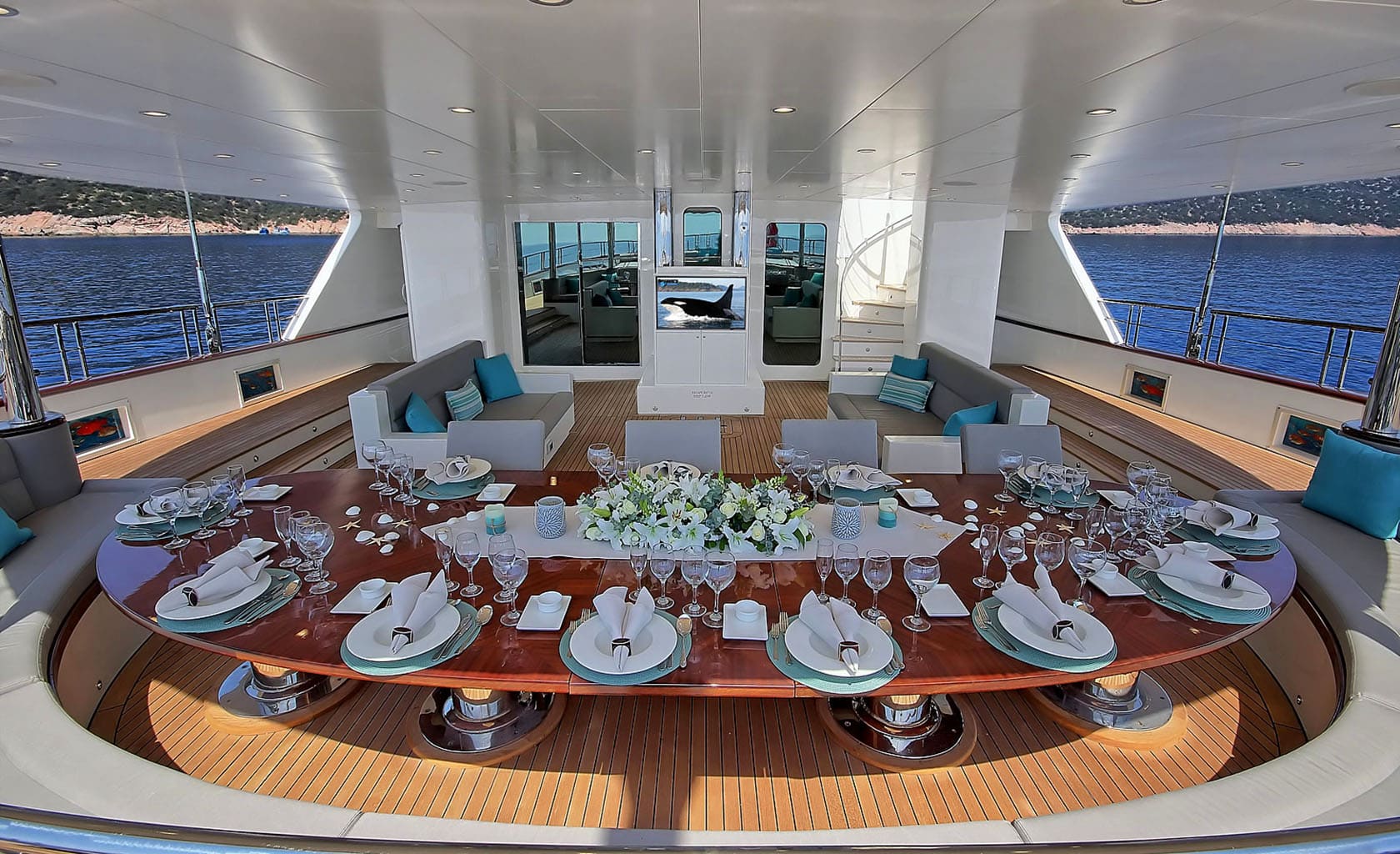 MEIRA Dining area on Aft deck