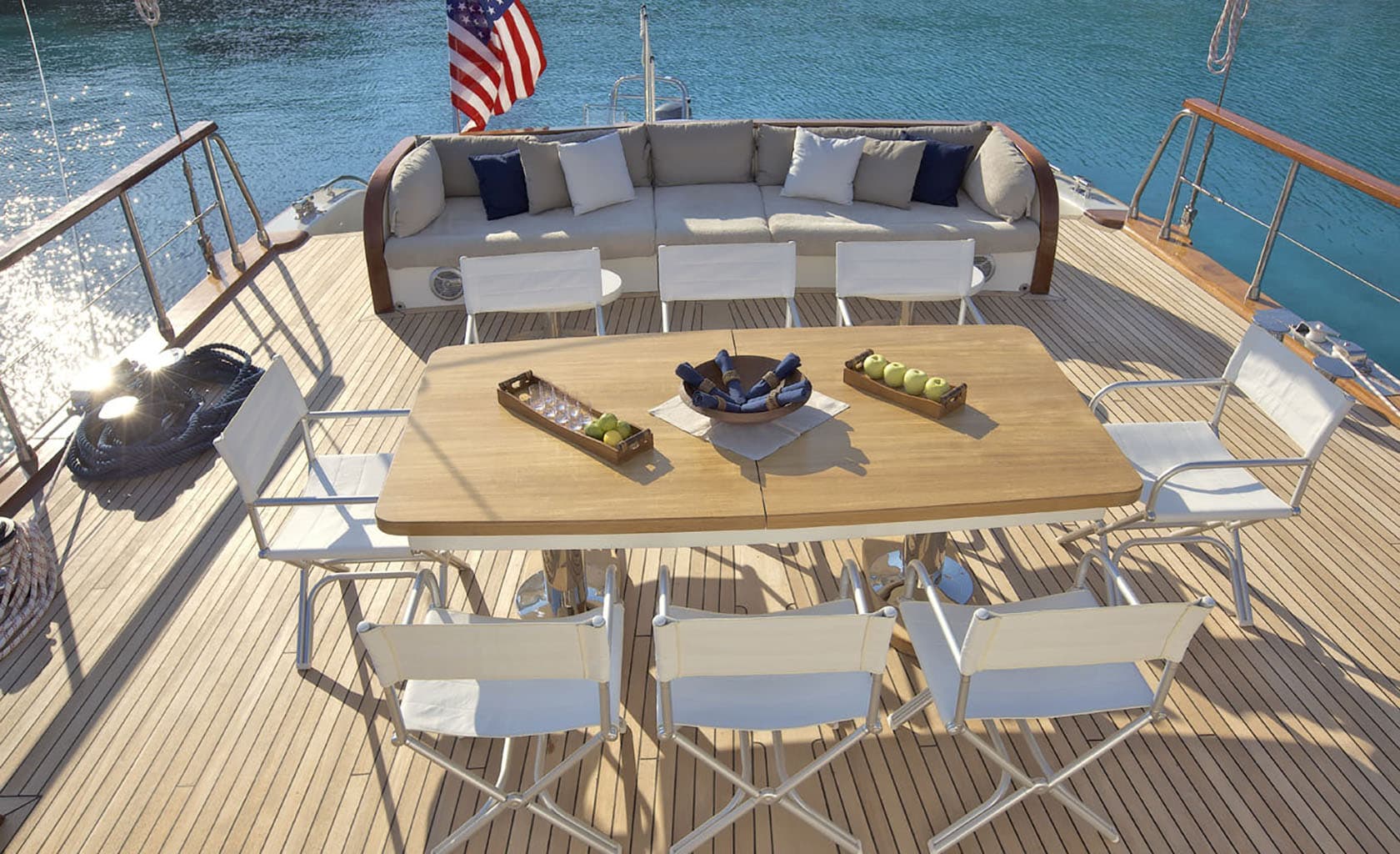 MISS B Aft deck