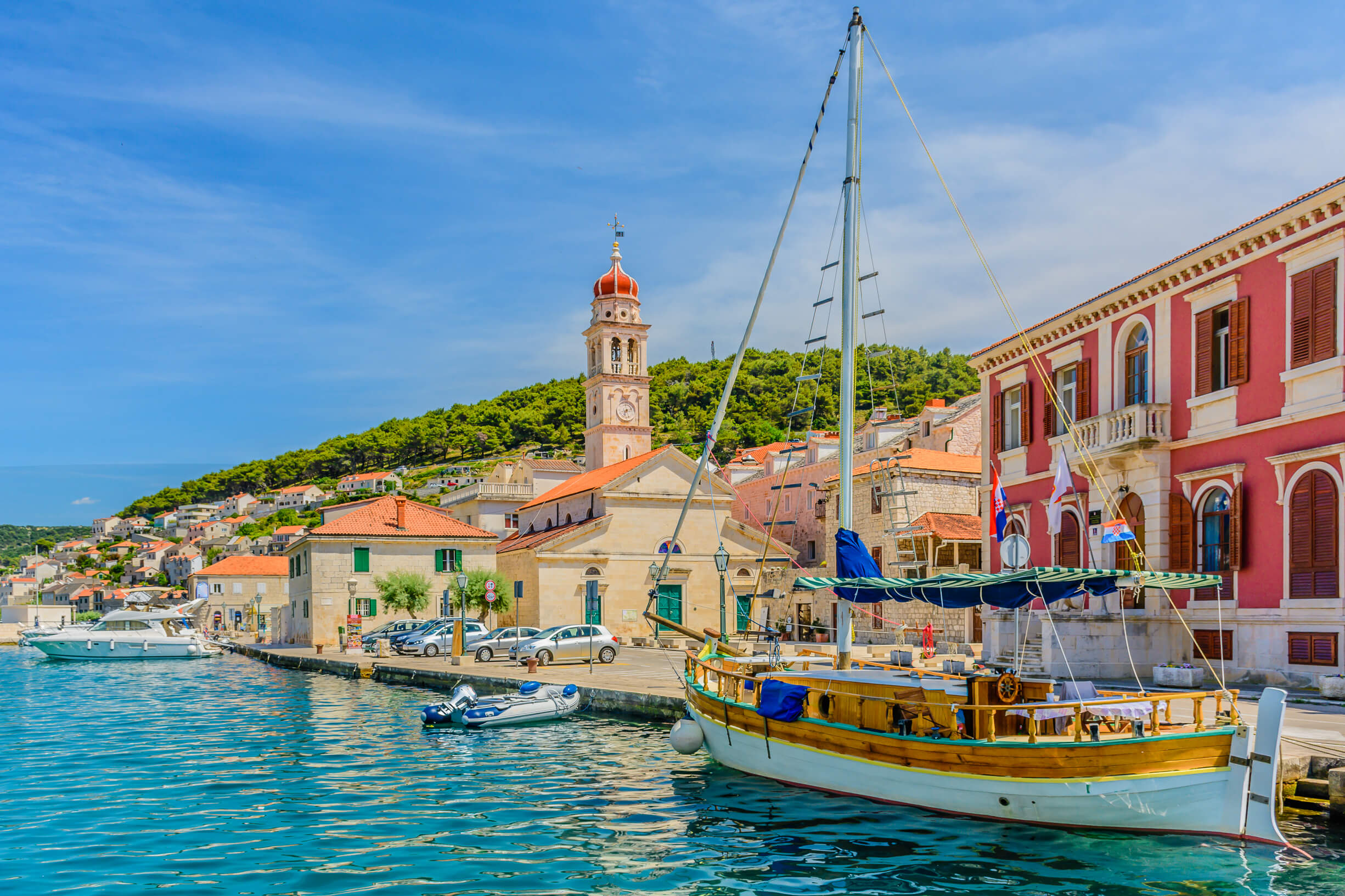Pucisca is small town on Island of Brac