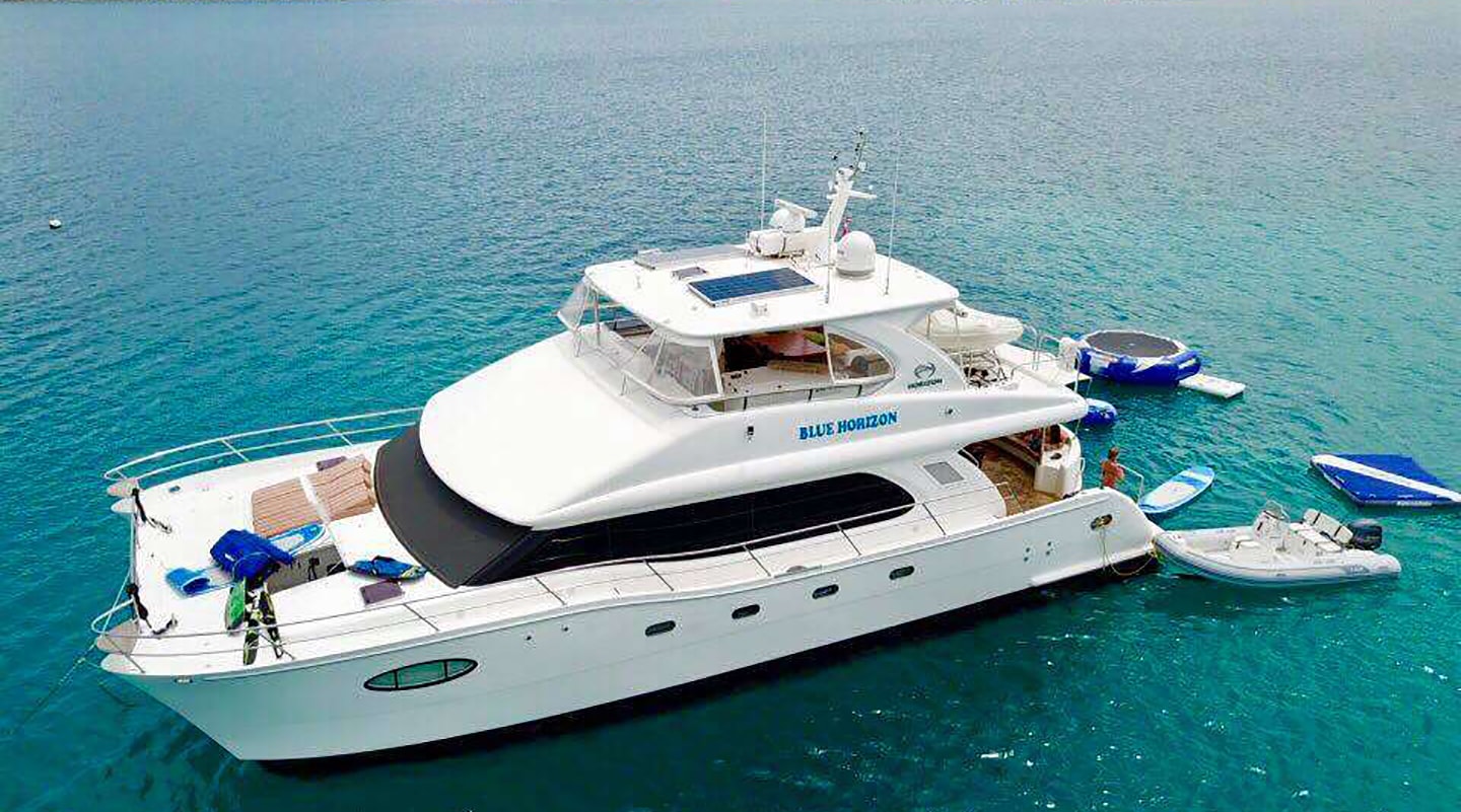 BLUE HORIZON Anchored