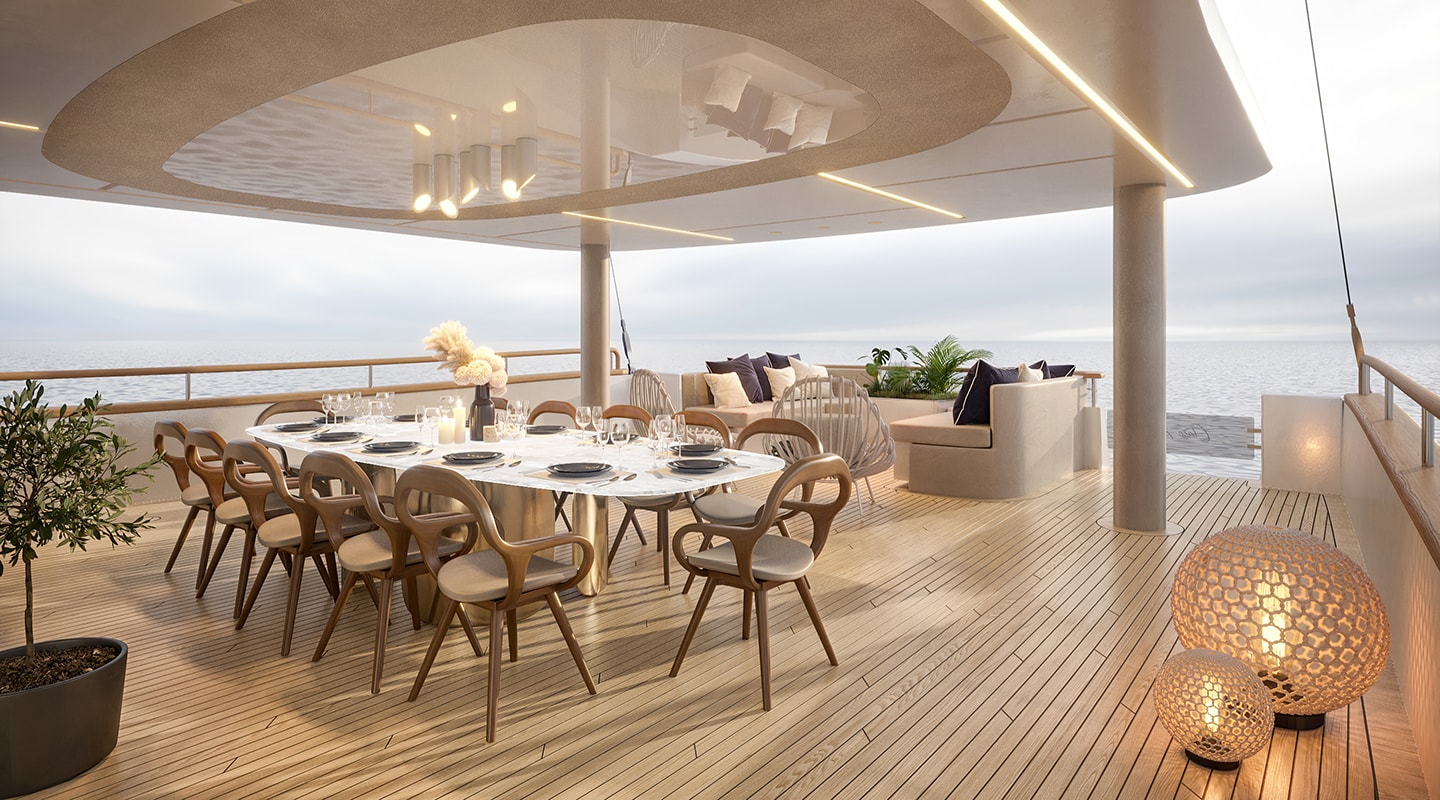 CLASE AZUL Aft deck