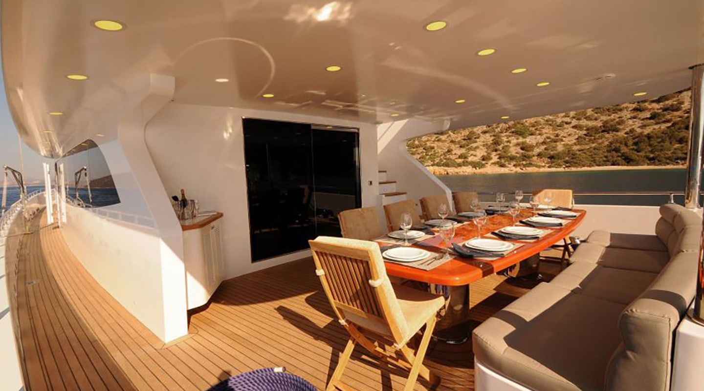 GUL MARIA Aft deck