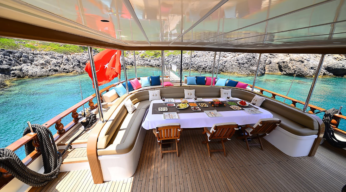 LUCE DEL MARE Aft deck