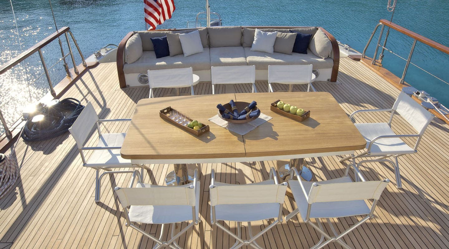 MISS B Aft deck
