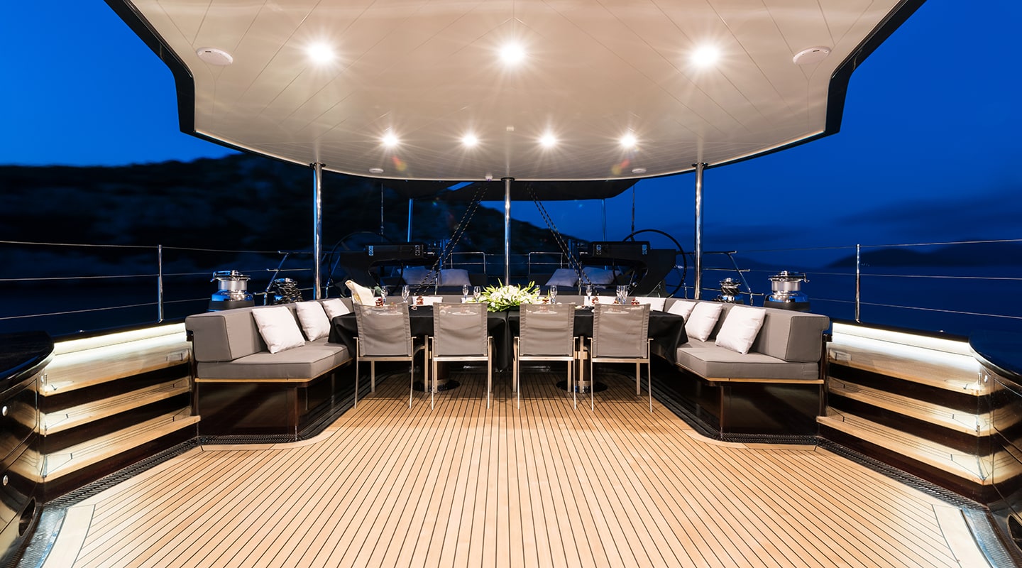 ROX STAR Aft deck