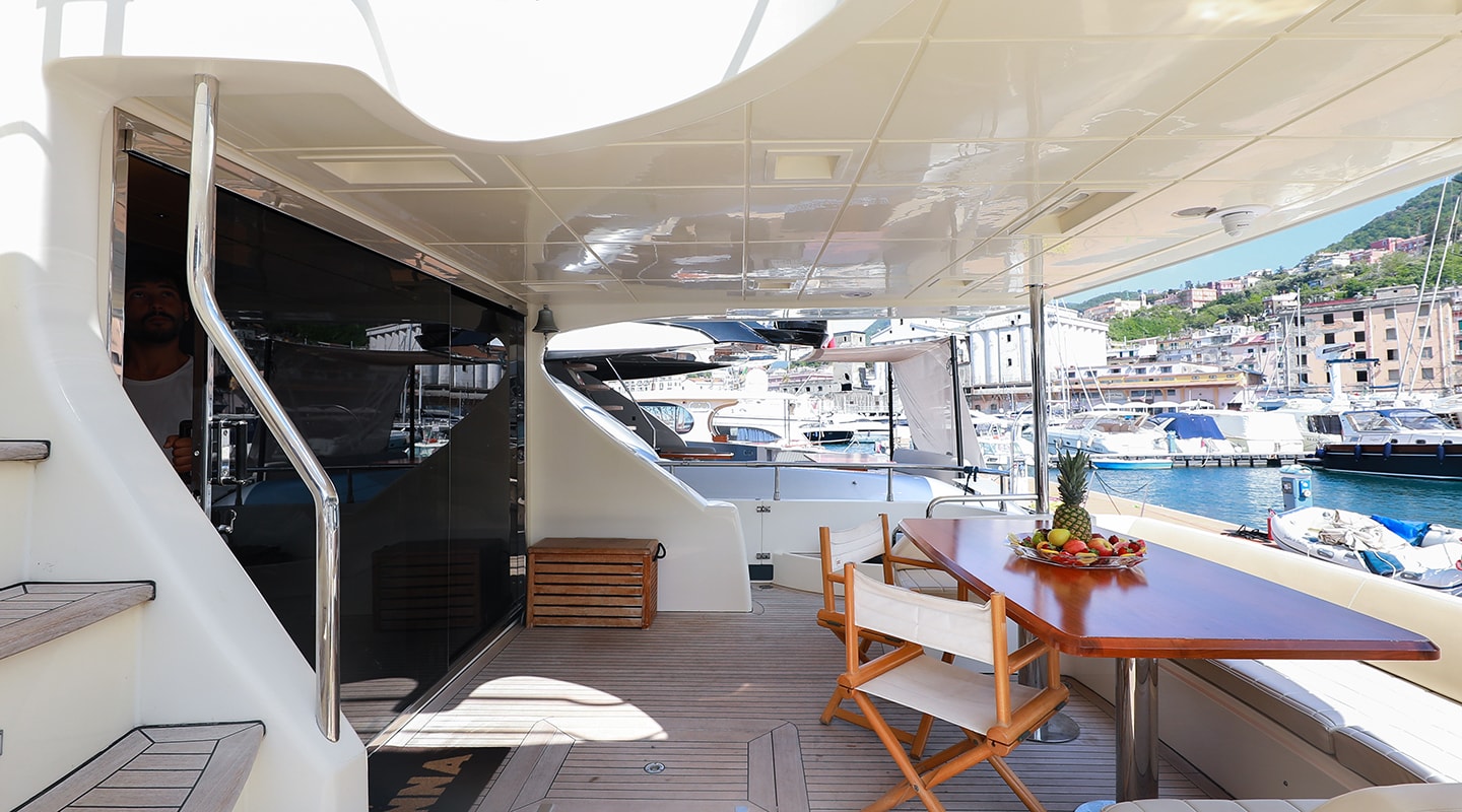 FOR EVER ROSANNA Aft deck