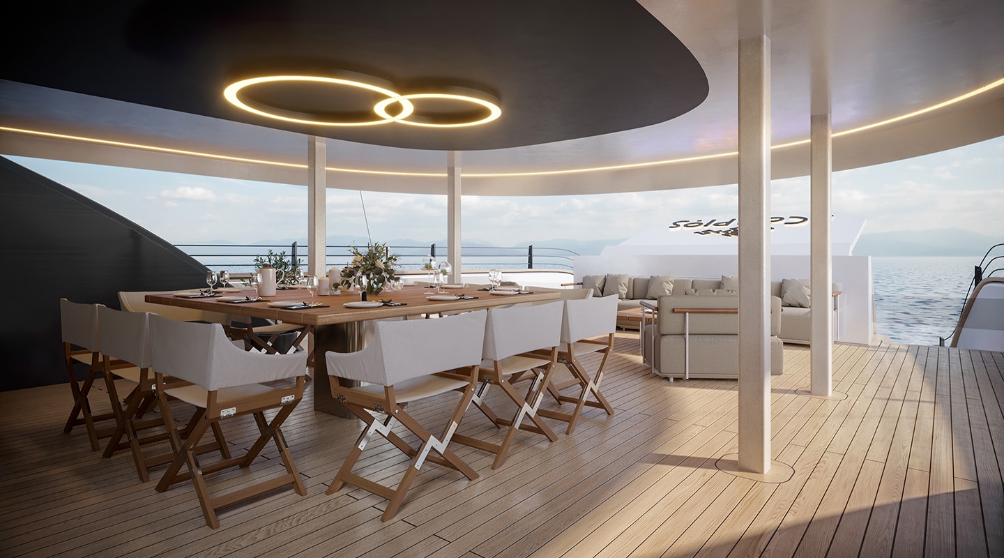 SCORPIOS Aft deck