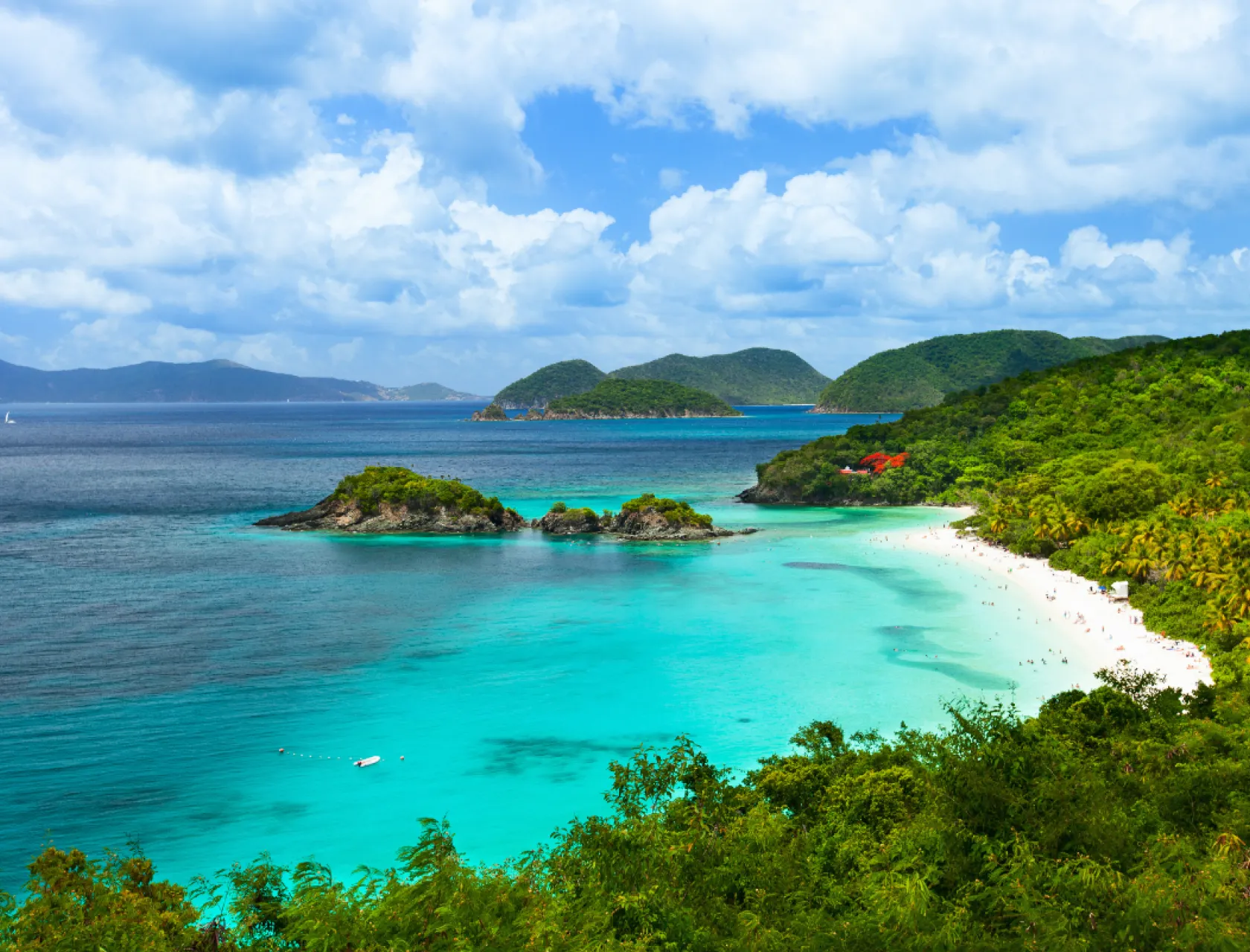 Trunk bay on St John island, US Virgin Islands