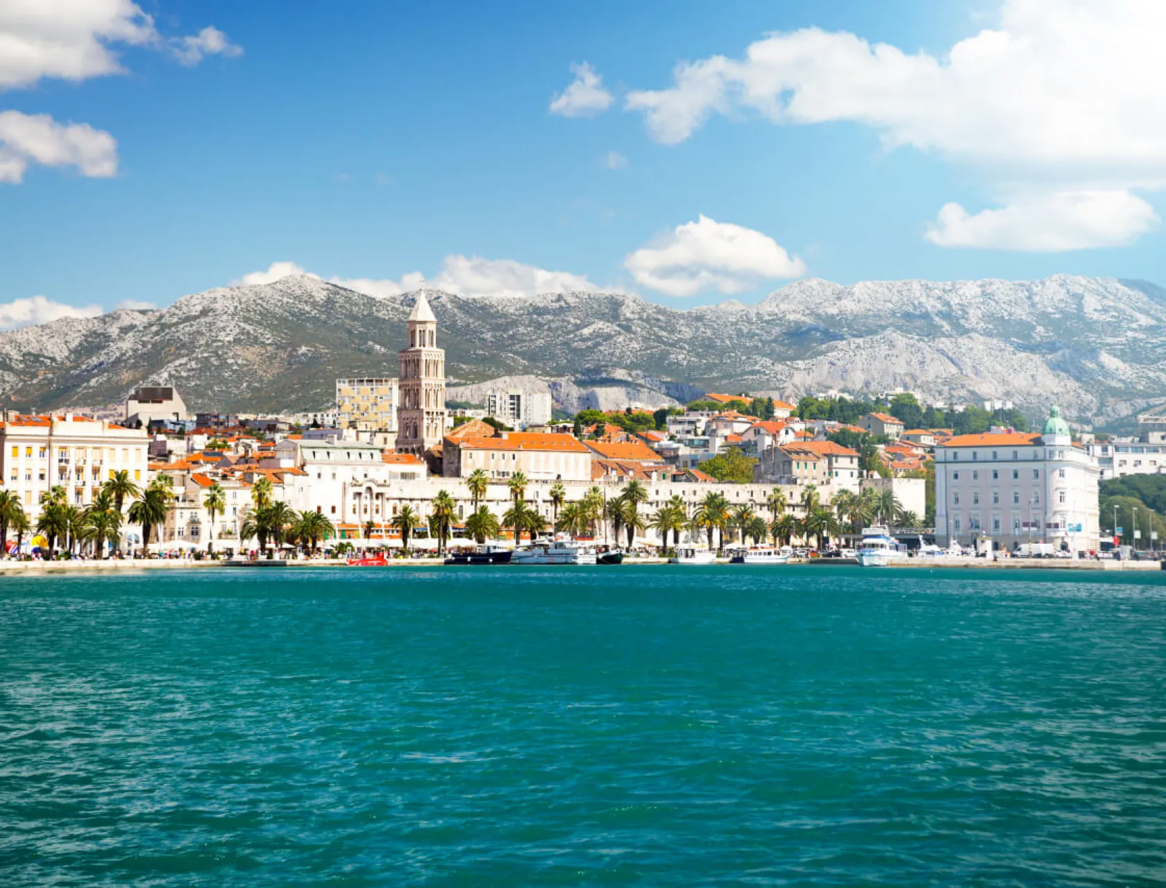 View of Riva and Old Town Split