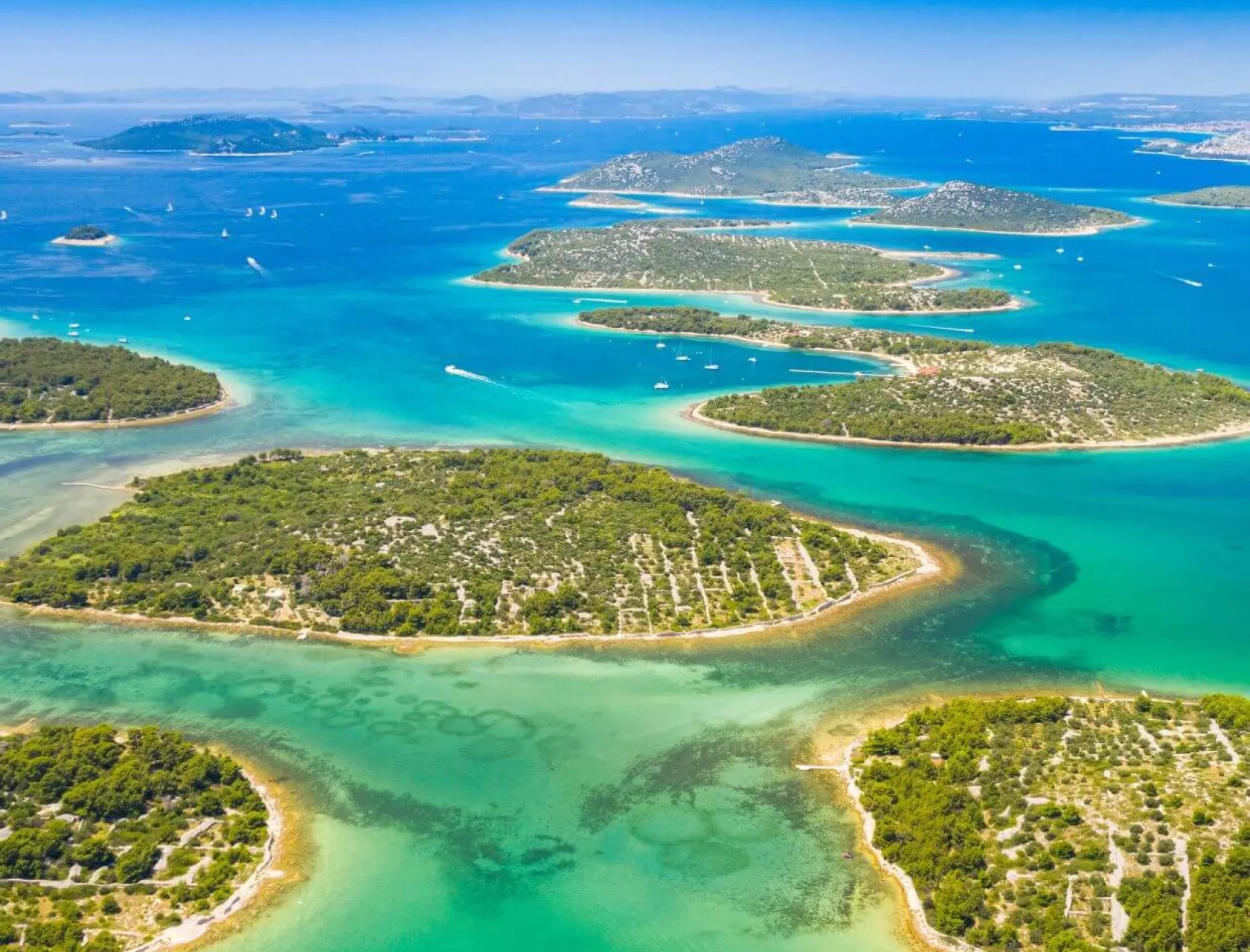 Murter island which nicely represents Croatia weather in May