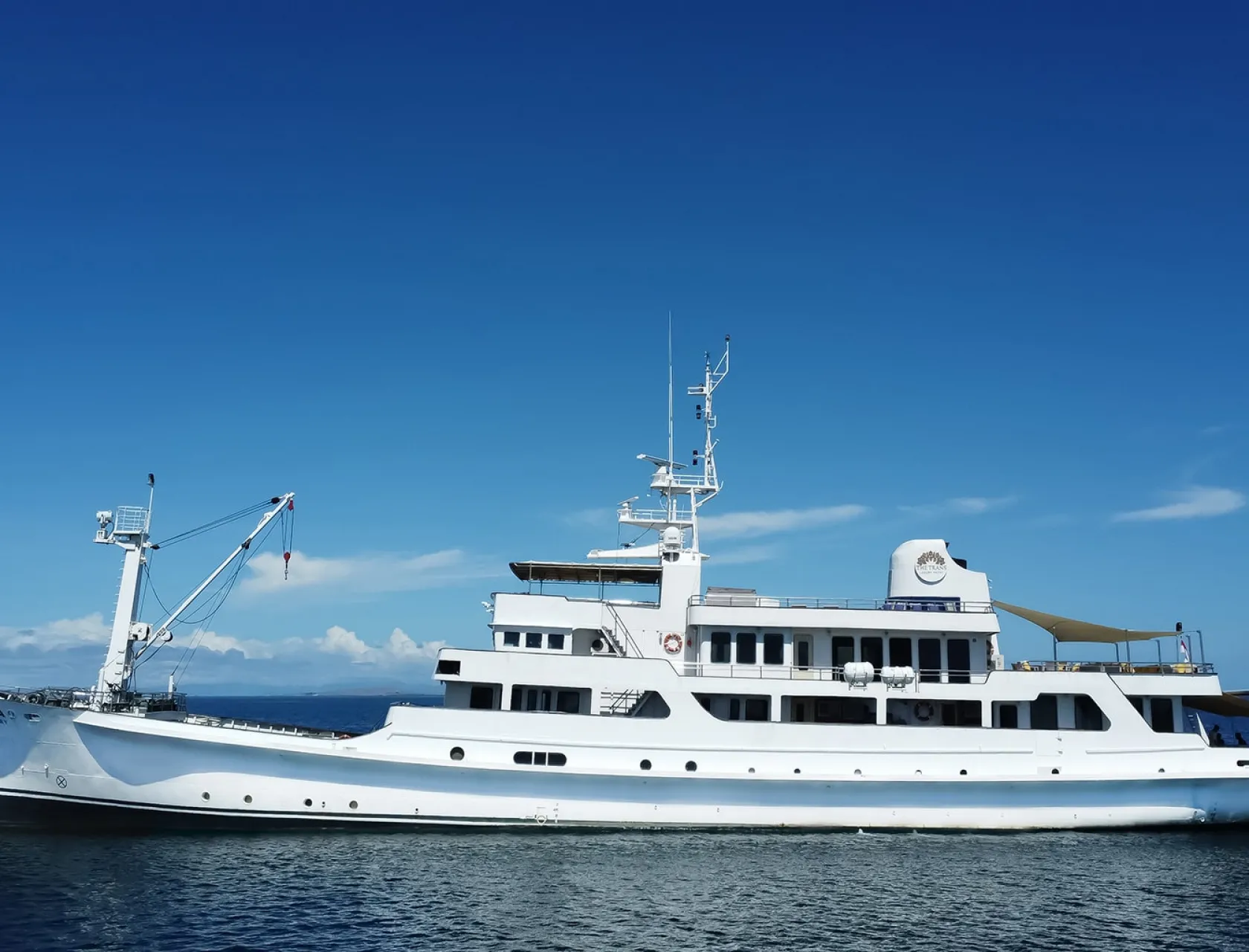 THE TRANS LUXURY YACHT Anchored