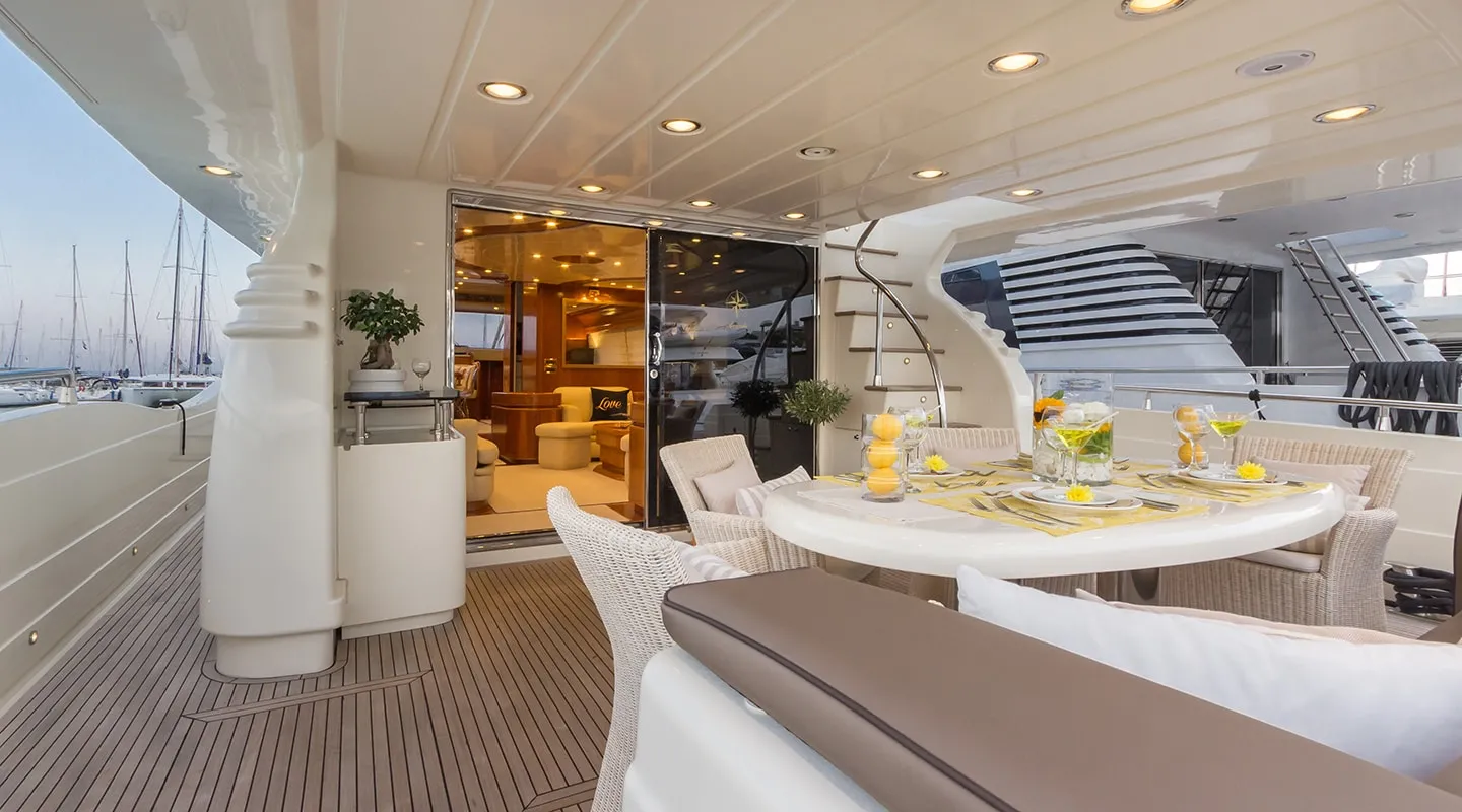 AMORAKI Aft deck