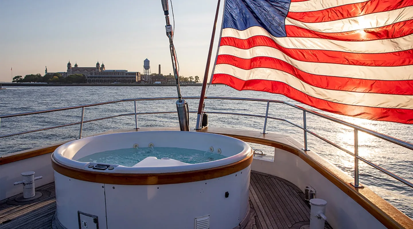 ARABELLA Jacuzzi on Aft deck