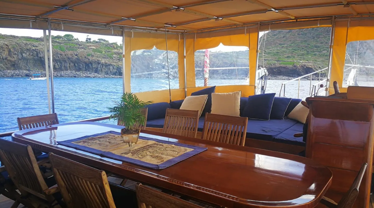 GELIDONYA II Aft deck