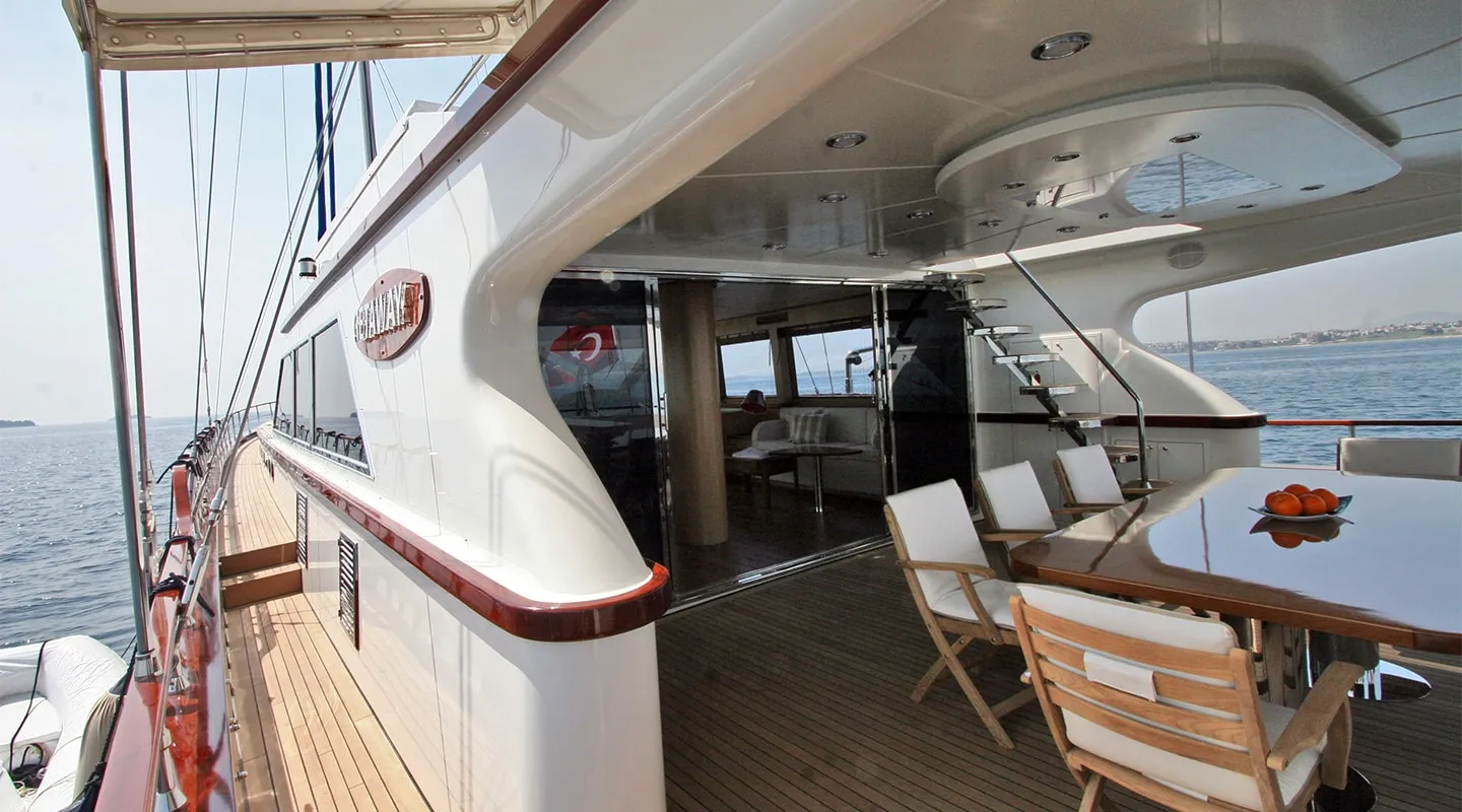 GETAWAY Aft deck