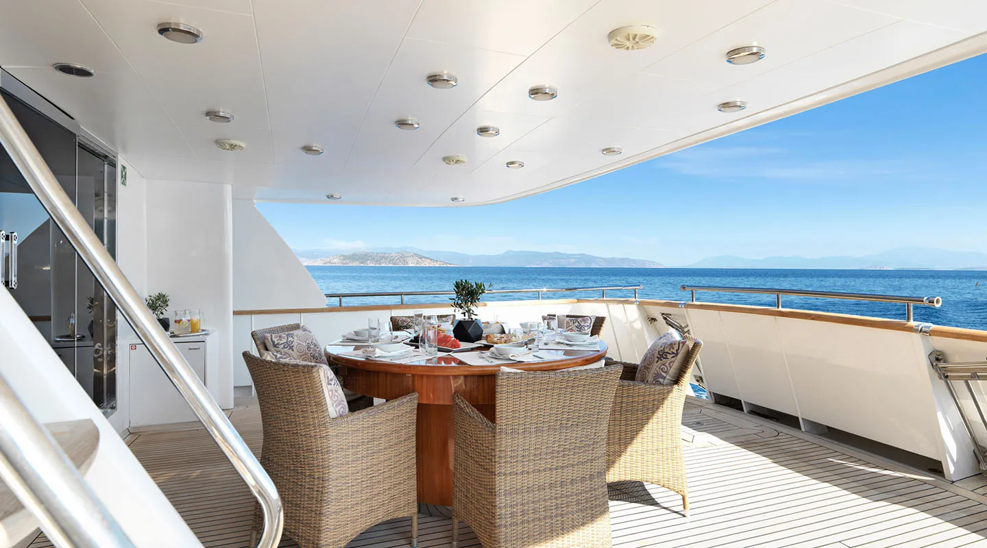 IDYLLE Aft deck