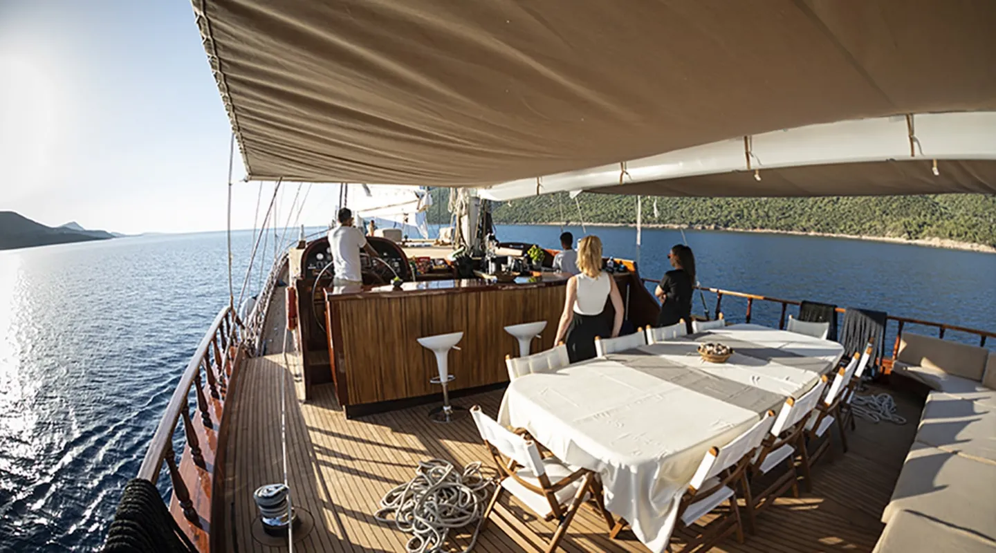 QUEEN OF DATCA Aft deck