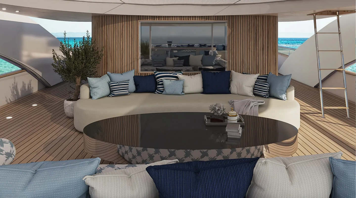 BELLA Lounge area on Upper deck