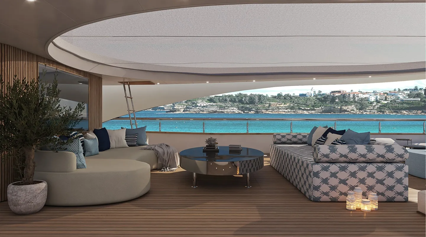 BELLA Lounge area on Upper deck