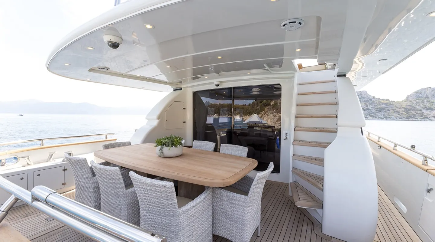COOKIE Aft deck