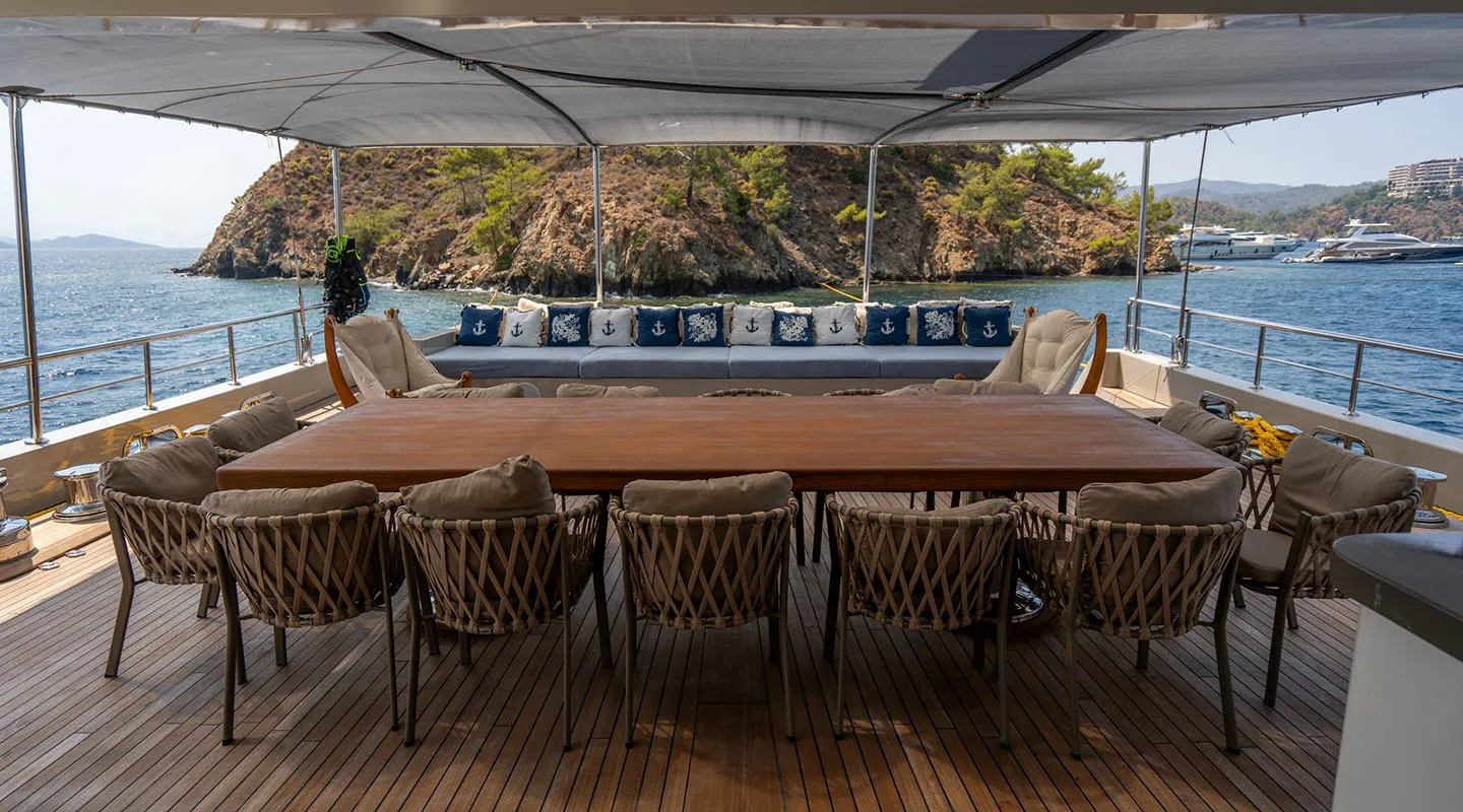 DE LOVE Aft deck