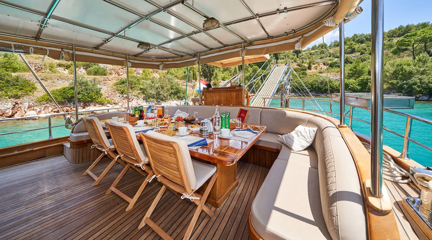 LIBRA Dinning area on Aft deck