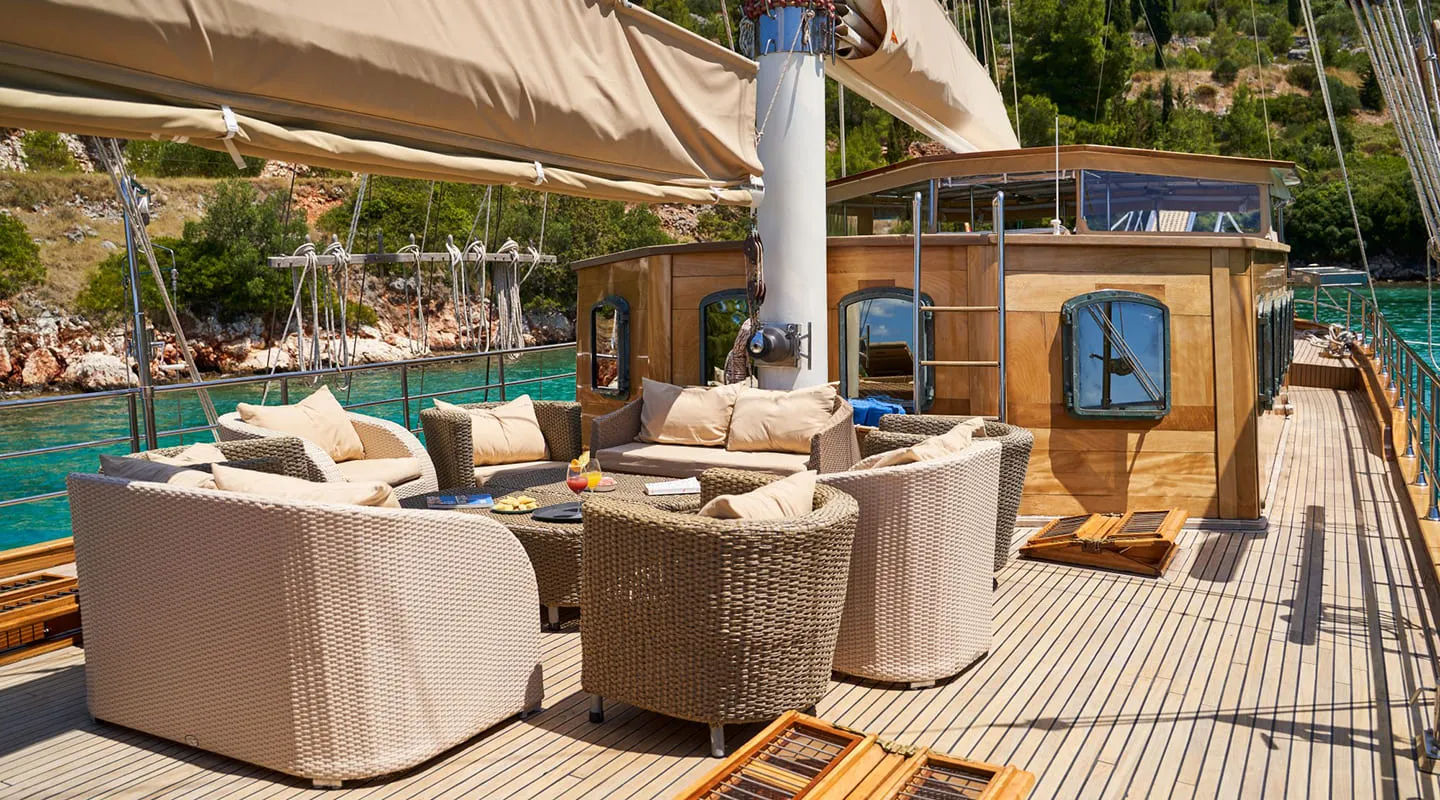 LIBRA Lounge area on Sun deck