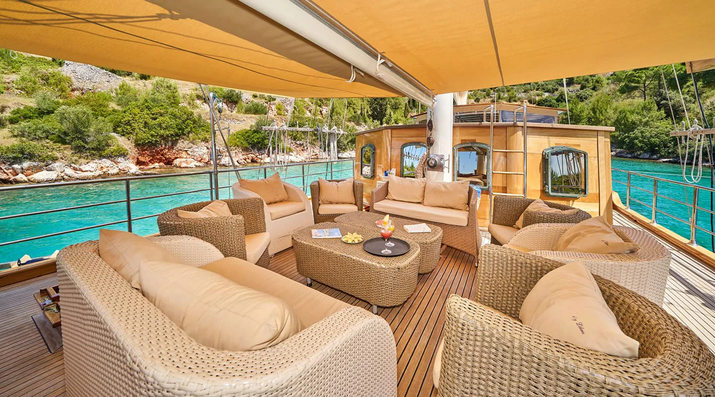 LIBRA Lounge area on Sun deck