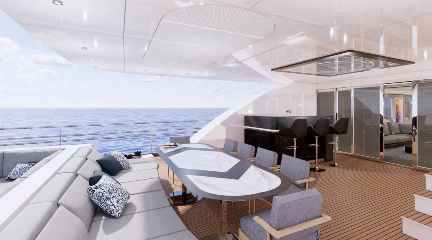 NORTH WIND Aft deck