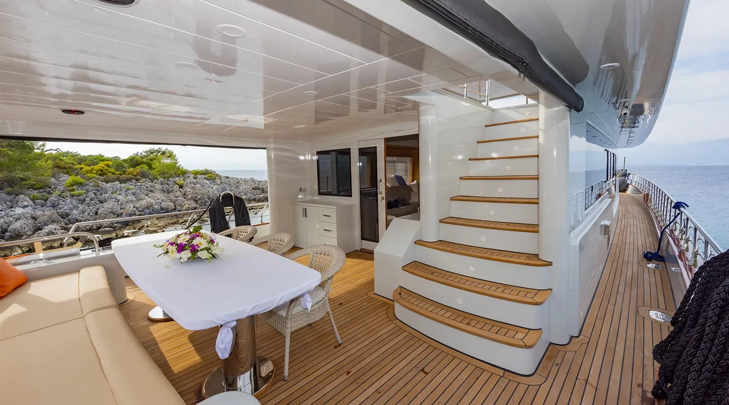 SIMAY M Aft deck