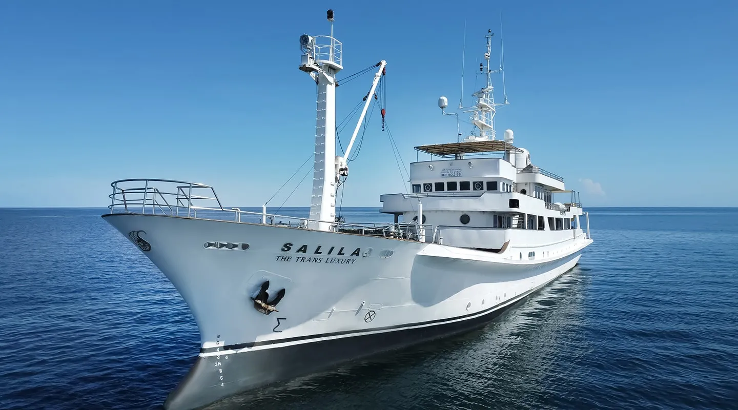 THE TRANS LUXURY YACHT Anchored
