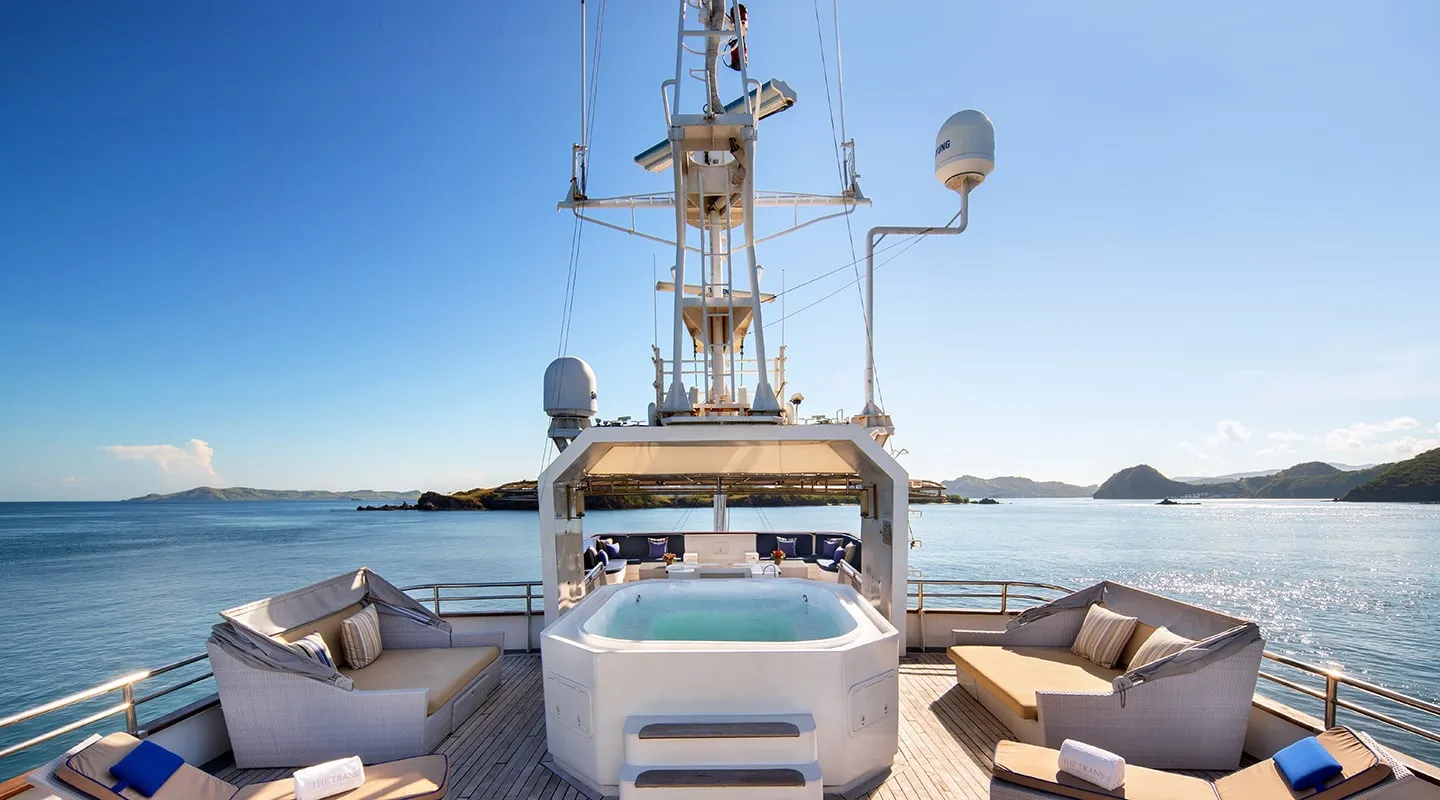 THE TRANS LUXURY YACHT Upper deck