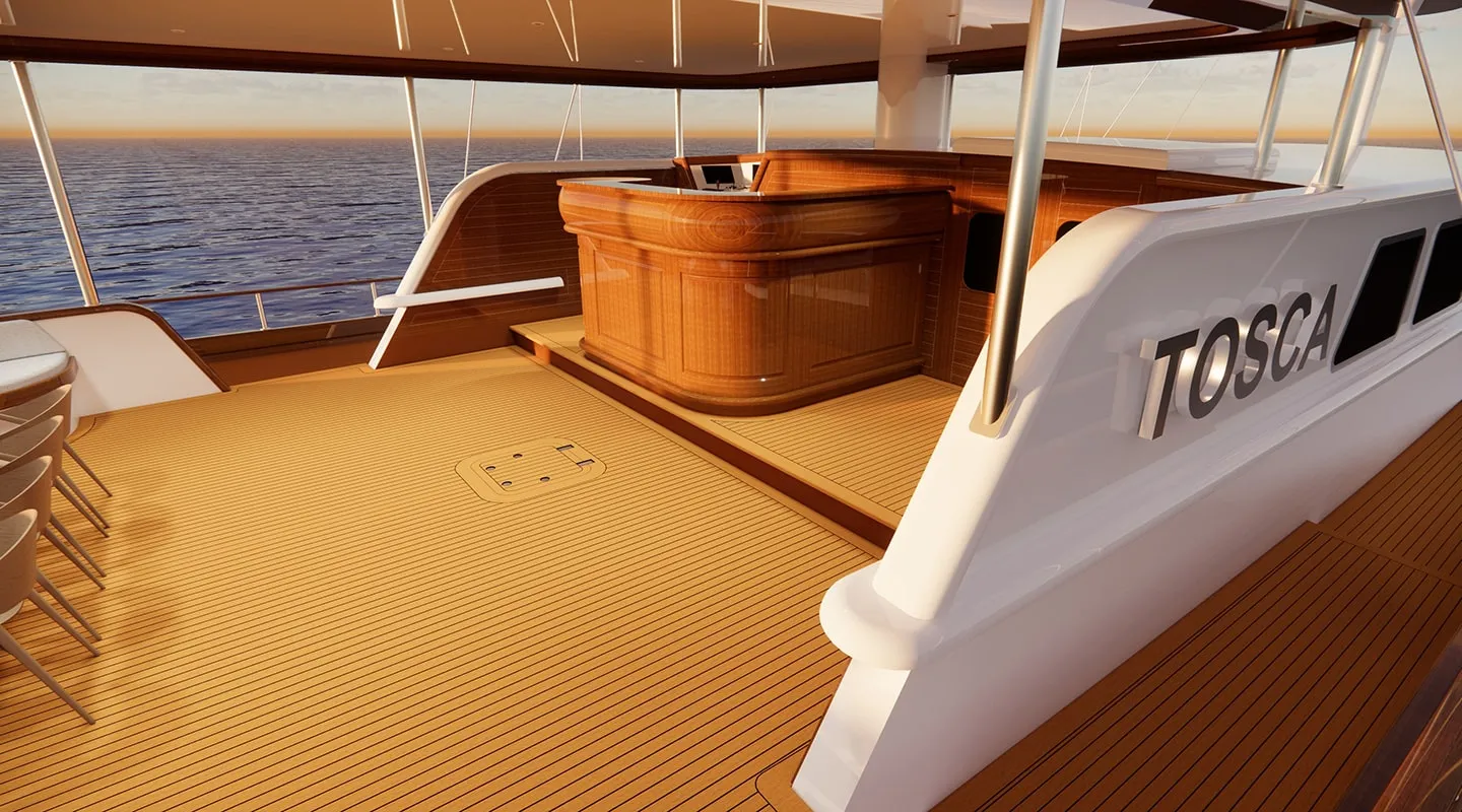 TOSCA Aft deck