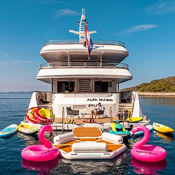 Ample variety of water sports equipment
