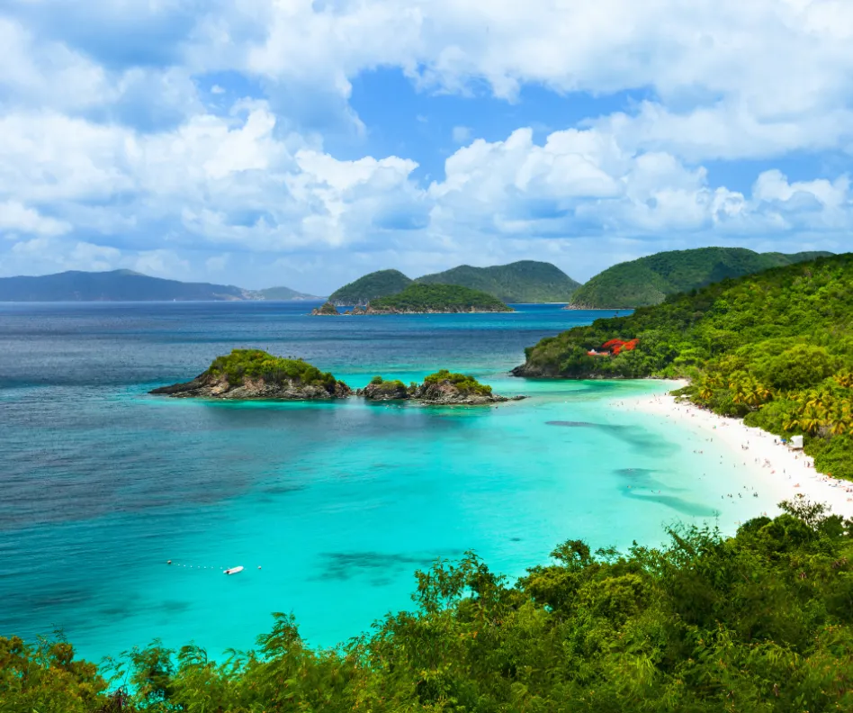 Trunk bay on St John island, US Virgin Islands