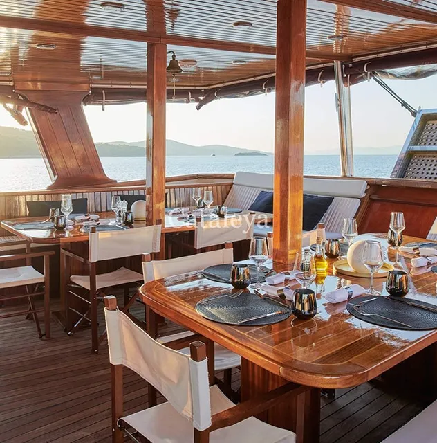 CATALEYA Dining area on Aft deck