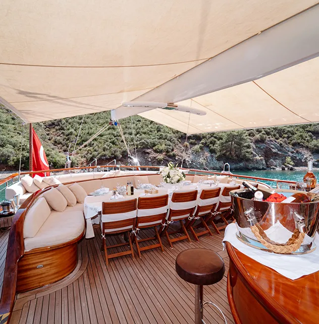 In Turkey rain is rare from May to November, so outside space rules