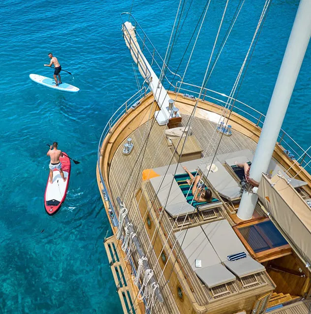 Try your hand with some of Libra’s many water toys
