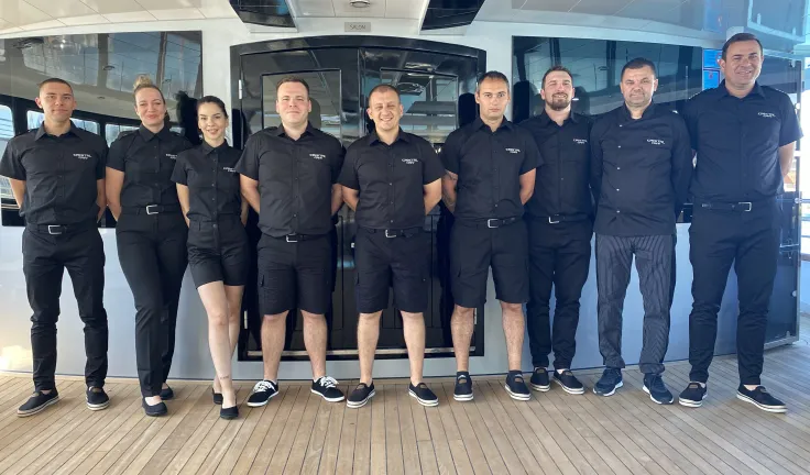 Behind the Scenes DS Yacht Cristal's Dedicated Crew