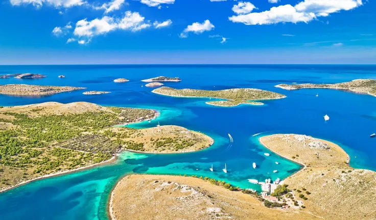 Kornati islands in Croatia in August