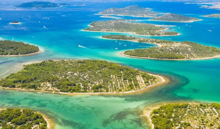 Murter island which nicely represents Croatia weather in May