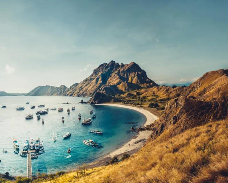 Padar island Bay