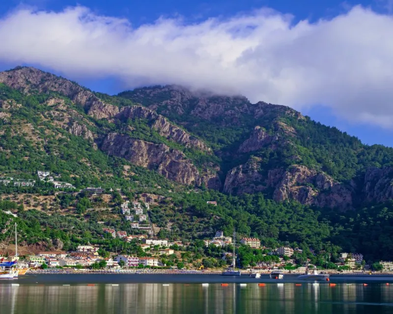 Turunc-bay-Aegean-sea-and-mountains-Turkey