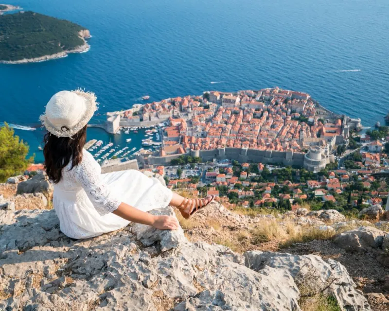 Cable car view of Dubrovnik