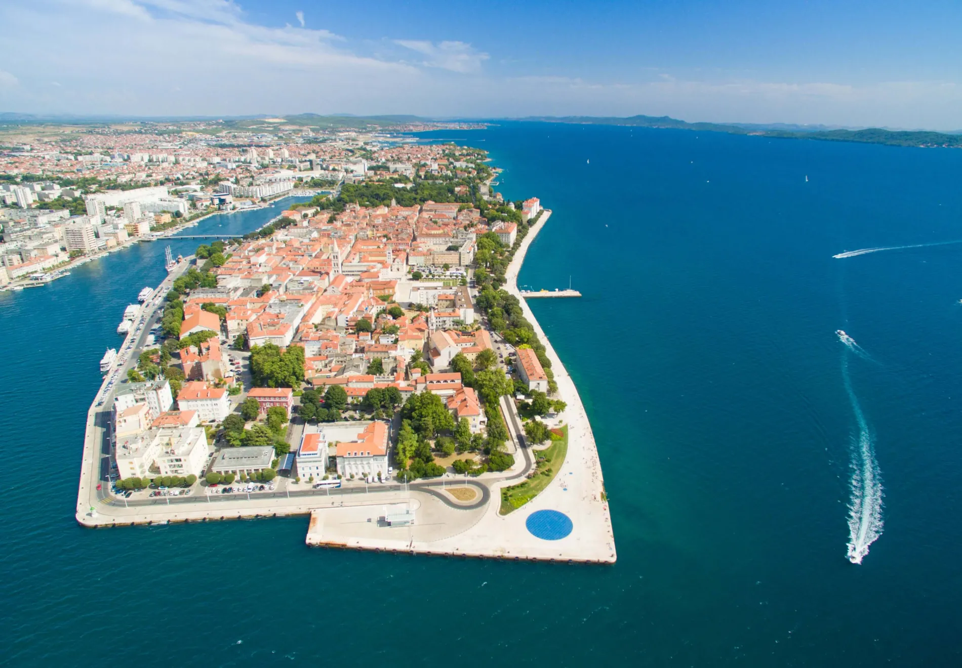 Aerial-view-of-the-city-of-Zadar