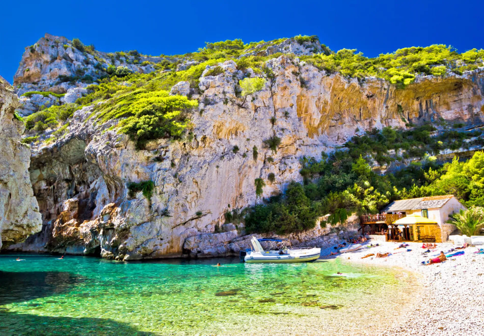 Amazing Stinva beach of Vis island Dalmatia Croatia 2