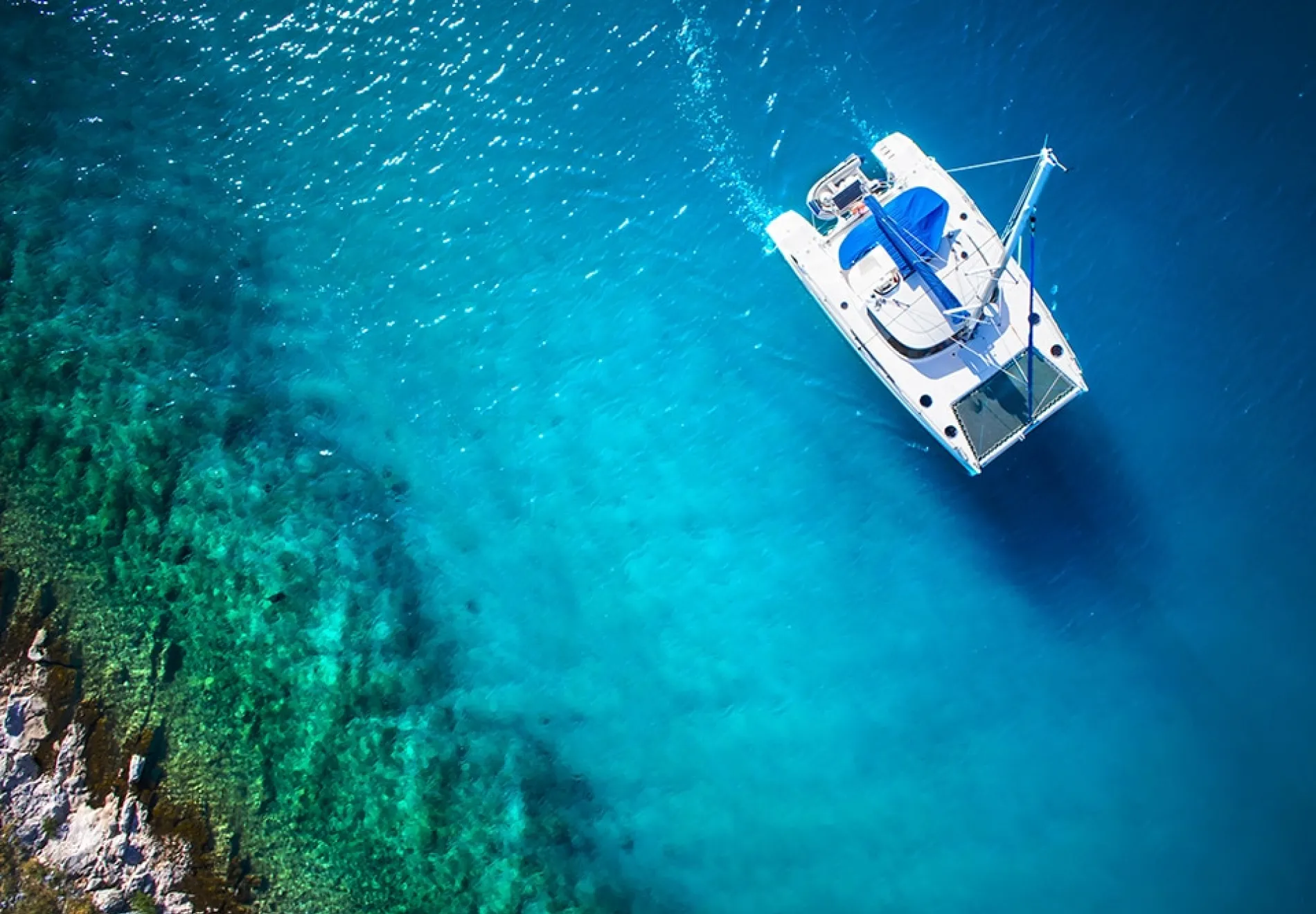 Amazing-view-to-Yacht-sailing-in-open-sea-at-windy-day.-Drone-view-birds-eye-angle-1