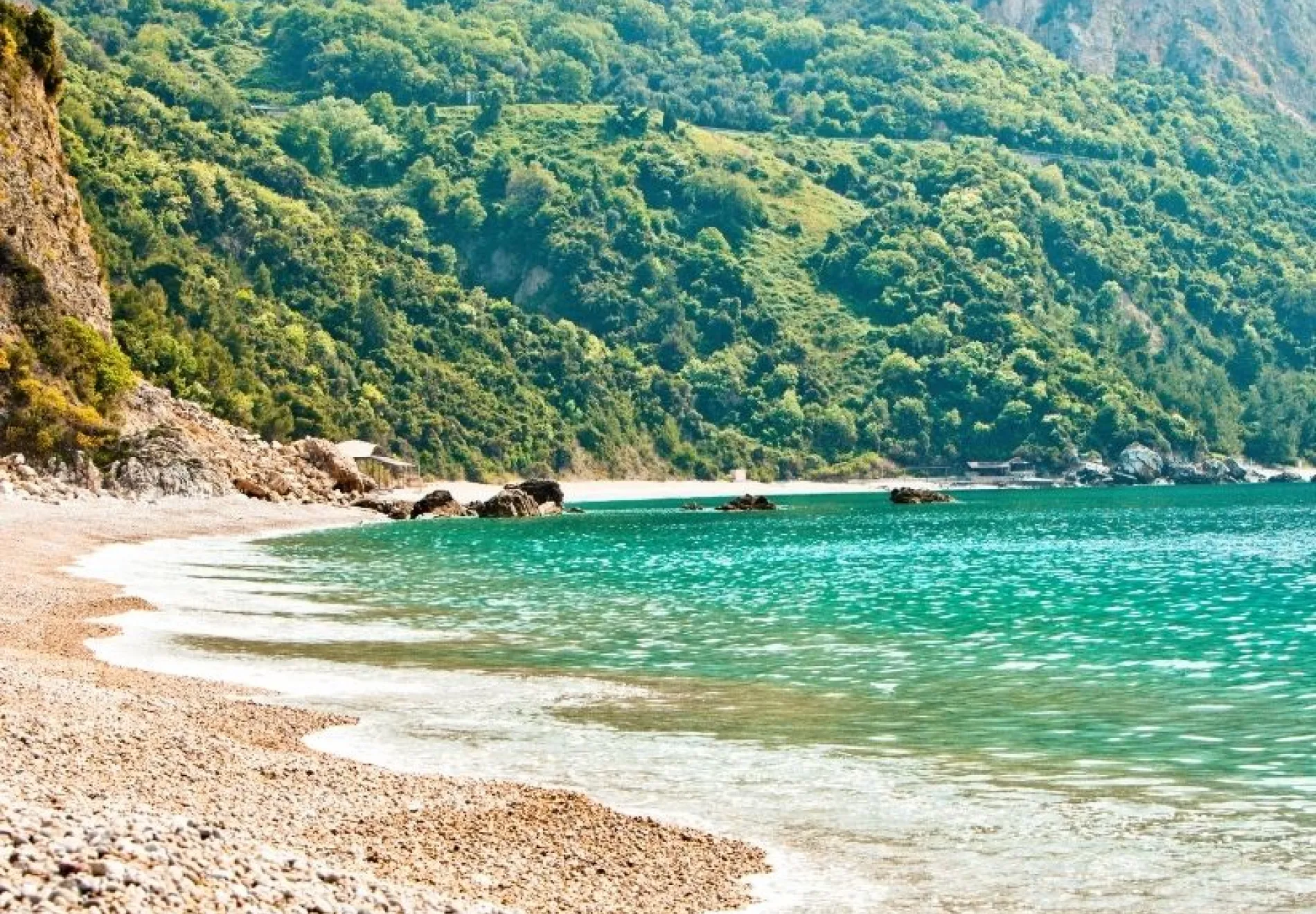 Beautiful beach Jaz in Montenegro CROP
