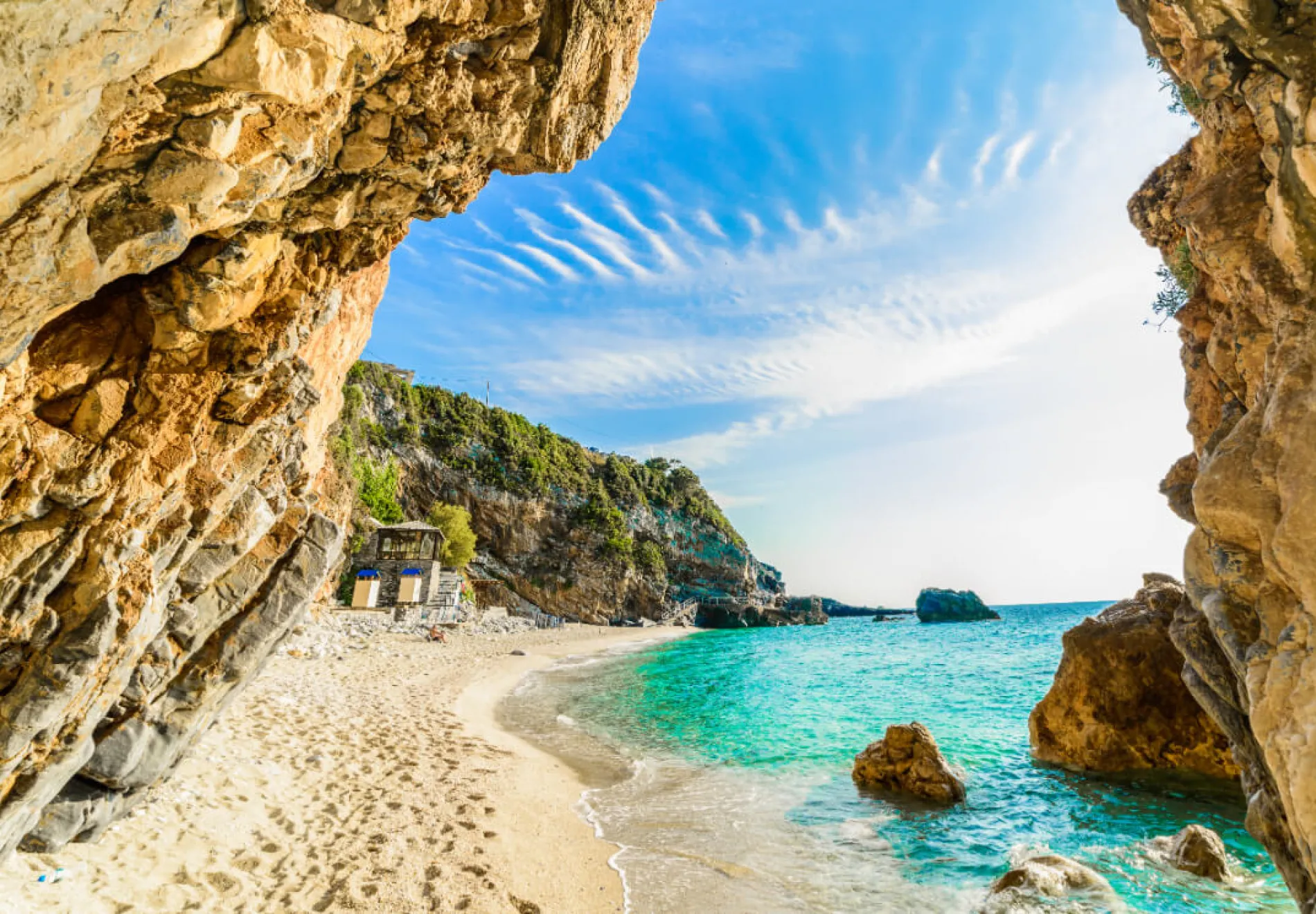 beach in Corfu